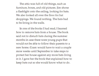 Bats In The Attic(fictional story)