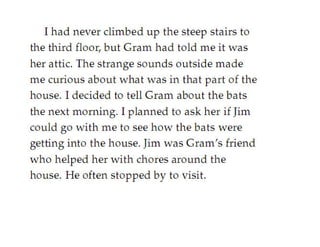 Bats In The Attic(fictional story)