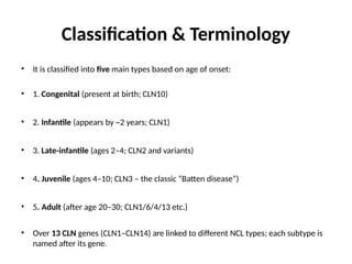 Batten disease : A window into pediatric neurodegenaration | PPTX