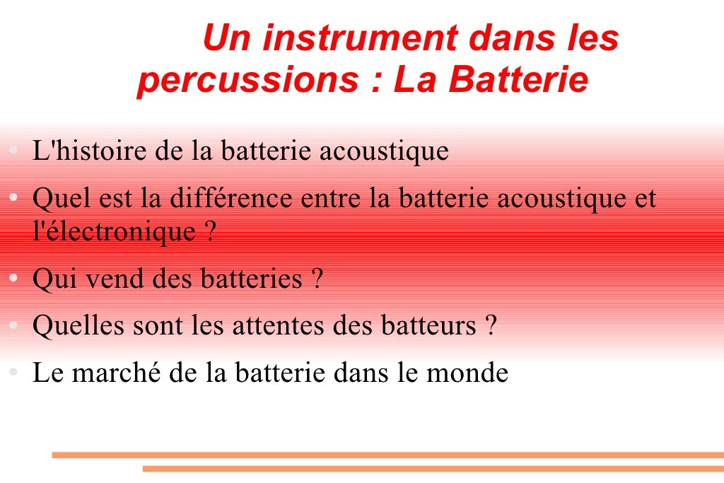 La batterie