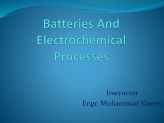 Instructor
Engr. Muhammad Yaseen
 