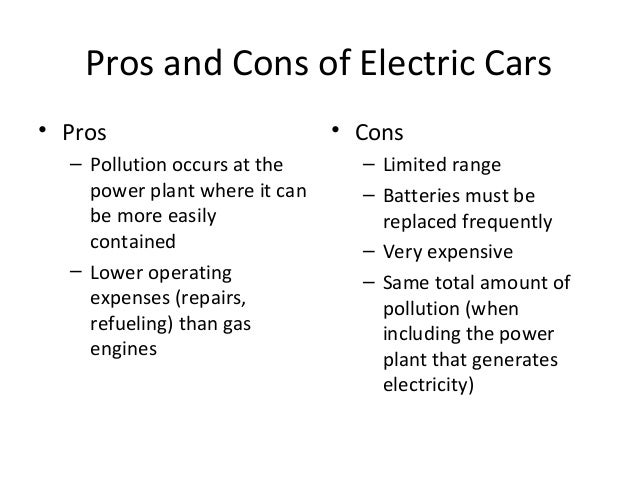 Pros And Cons Electric And Gasoline Cars Pros And Cons Electric And Gasoline Cars