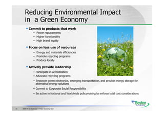 Batteries In A Green Economy