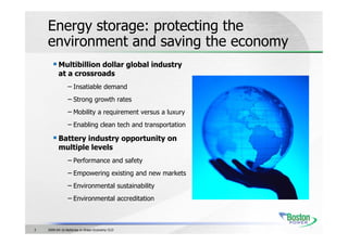 Batteries In A Green Economy