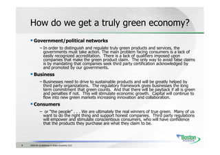 Batteries In A Green Economy