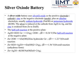 Silver Battery Batteries Recording PPt. described about battery | PPTX