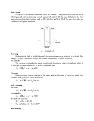batteries x.pdf (notes on cells and batteries) | PDF