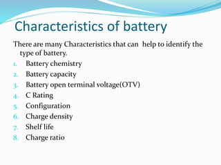 assignment of batteries