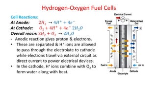 Hydrogen-Oxygen Fuel Cells
 