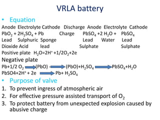 battery presentation on lead acid cycle and charging | PPT