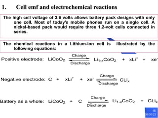 Licoo2 Battery Reaction Construction working and chemical reaction in battery | PPT
