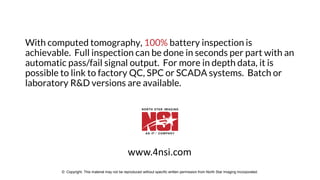 X-ray Inspection of Batteries | PDF