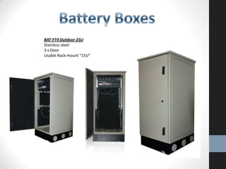 Battery Cabinets, Racks, Enclosures | PPTX