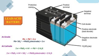 Pbo2 Plates BATTERY CHEMISTRY FOR ENGINEERING STUDENTSpptx | PPTX