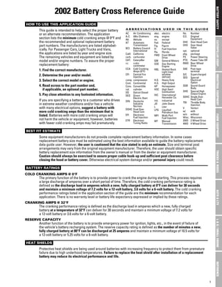 Caterpillar Battery Cross Reference Chart Genuine OEM CAT, 54% OFF
