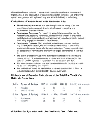 Comprehensive Guide to Battery EPR Compliance and Waste Management ...