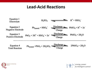 energy, power
& intelligent control
Lead-Acid Reactions
4
 