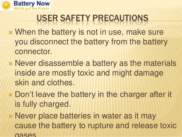 Handling precautions аккумулятор