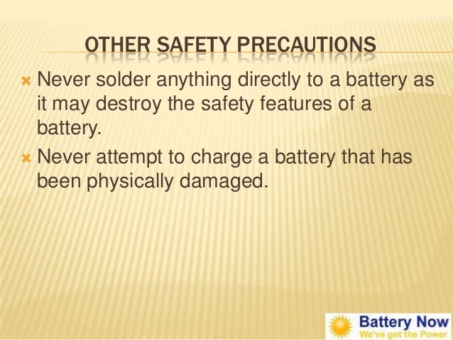 Handling precautions аккумулятор