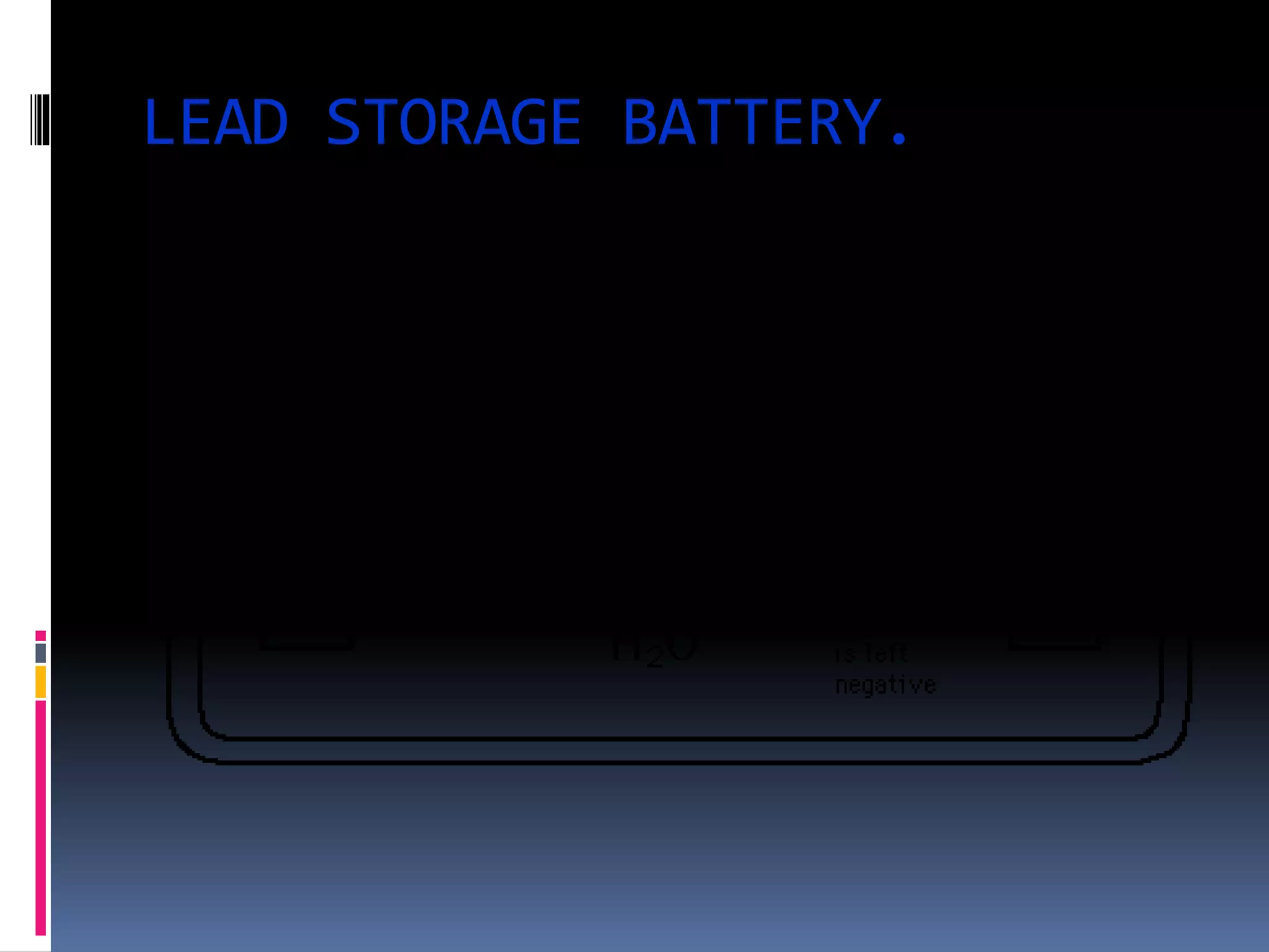 LEAD STORAGE BATTERY.
 