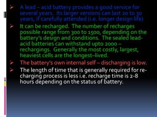 Battery Types and Battery technology