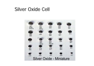 Silver Oxide Cell
Silver Oxide Cell
 