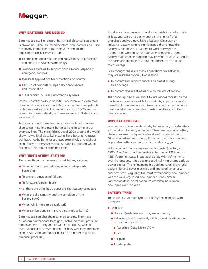 Battery Testing Guide