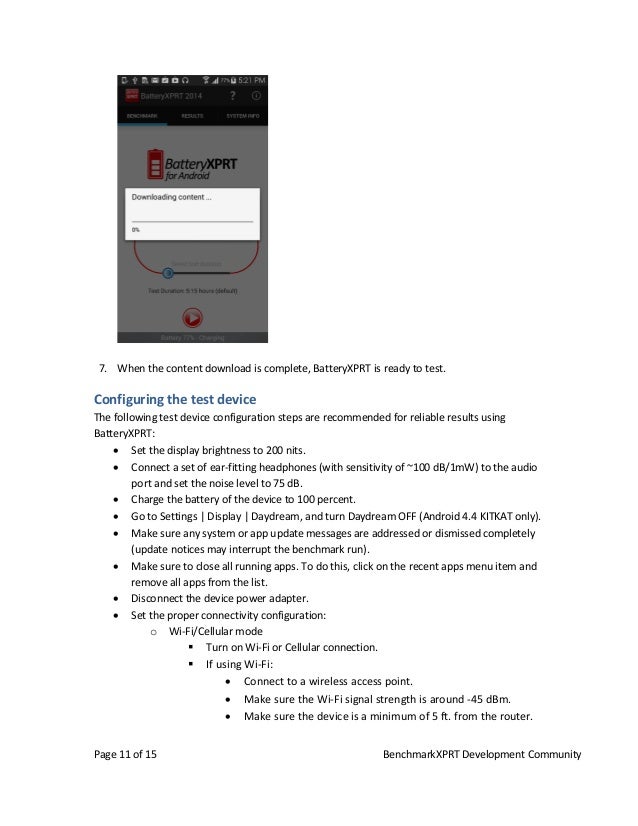 BatteryXPRT 2014 for Android User Manual