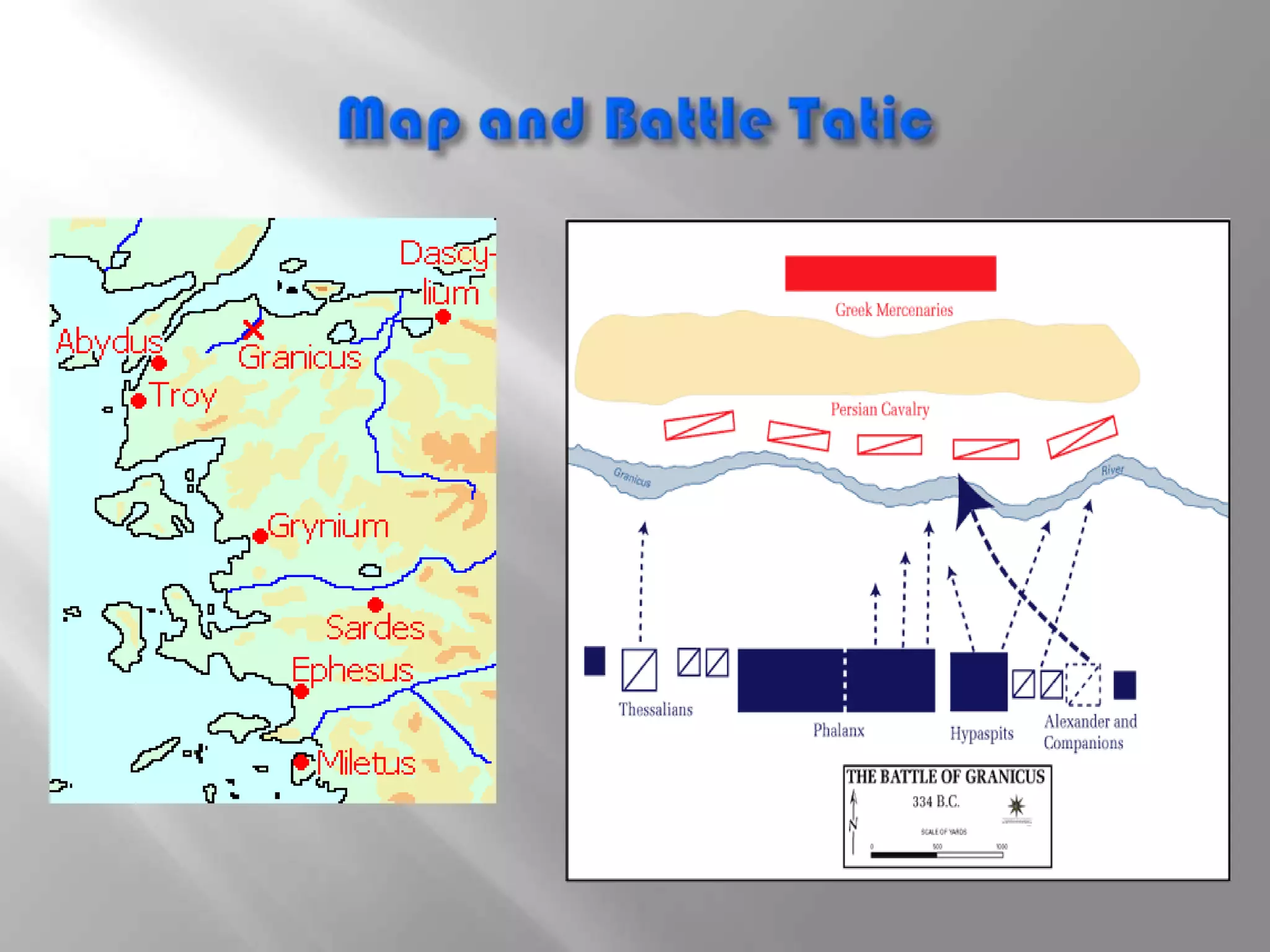 In 336 B.C.E. Phillip was assassinated and 20 year old Alexander took the throne of Macedonia. 