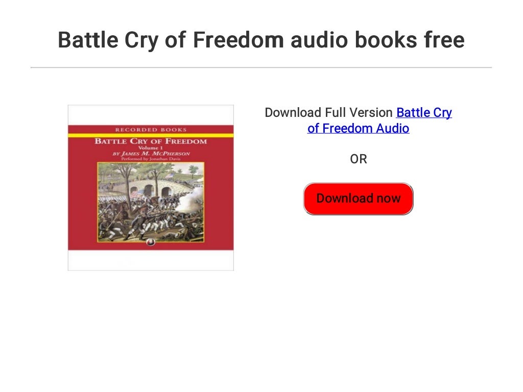 battle cry of freedom audiobook