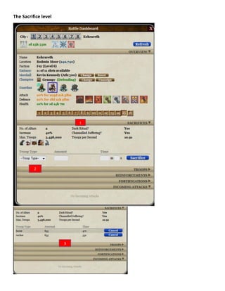 The Sacrifice level
1
2
3
 