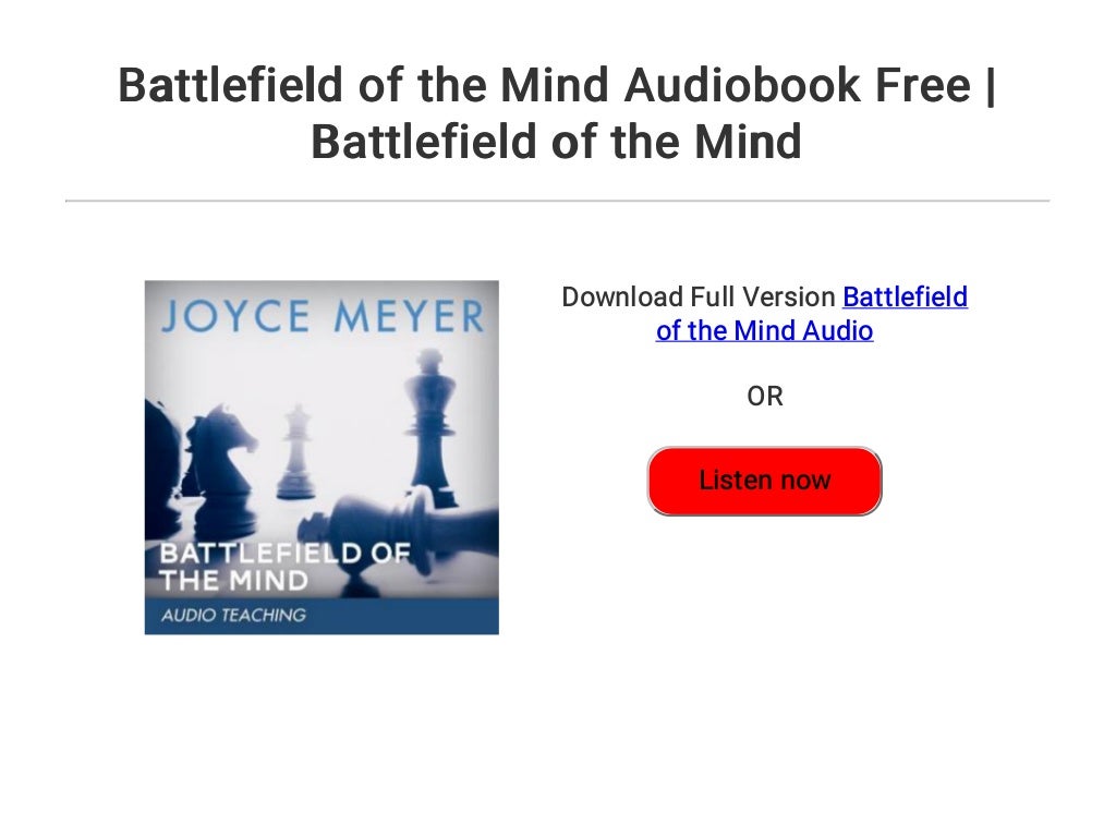 Free Audio Book Battlefield Of The Mind Battlefield of the Mind Audiobook Free | Battlefield of the Mind