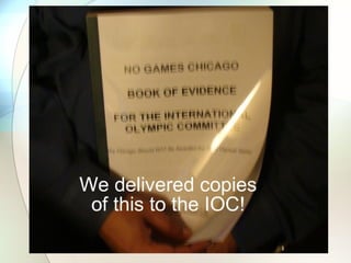 The No Games Chicago Story - Occupy Midwest