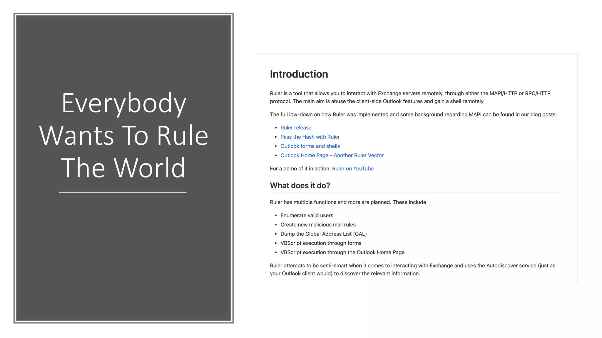 Everybody
Wants To Rule
The World