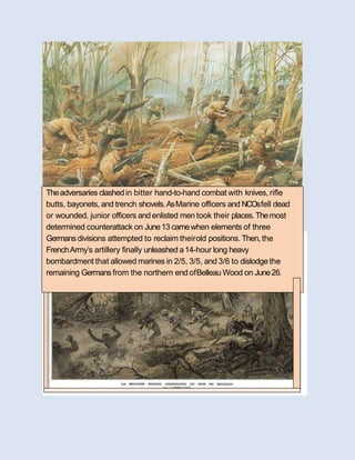 Battle of belleau wood during the First World War | PPTX