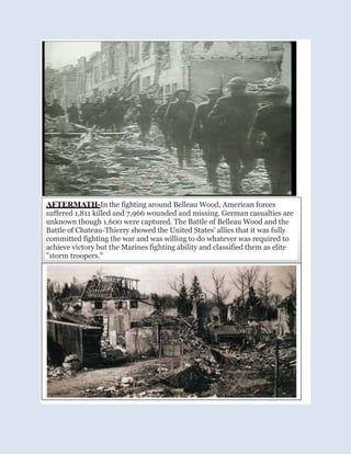 Battle of belleau wood during the First World War | PPTX
