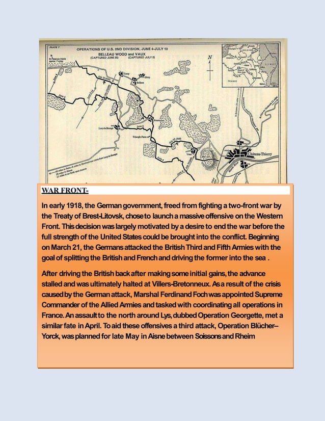 Battle of belleau wood during the First World War | PPTX