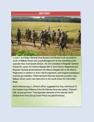 Battle of belleau wood during the First World War | PPTX