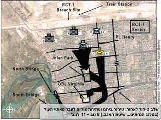 ‫שלב‬ ‫הקרב‬ ‫מהלך‬–A3
‫לאחור‬ ‫טיהור‬ ‫שלב‬:‫העיר‬ ‫פאתיי‬ ‫לעבר‬ ‫צירים‬ ‫ופתיחת‬ ‫ביתם‬ ‫טיהור‬
(‫הנחתים‬ ‫בסלנג‬...‫המגב‬ ‫שיטת‬16)8‫נוב‬–11‫לנוב‬'
 