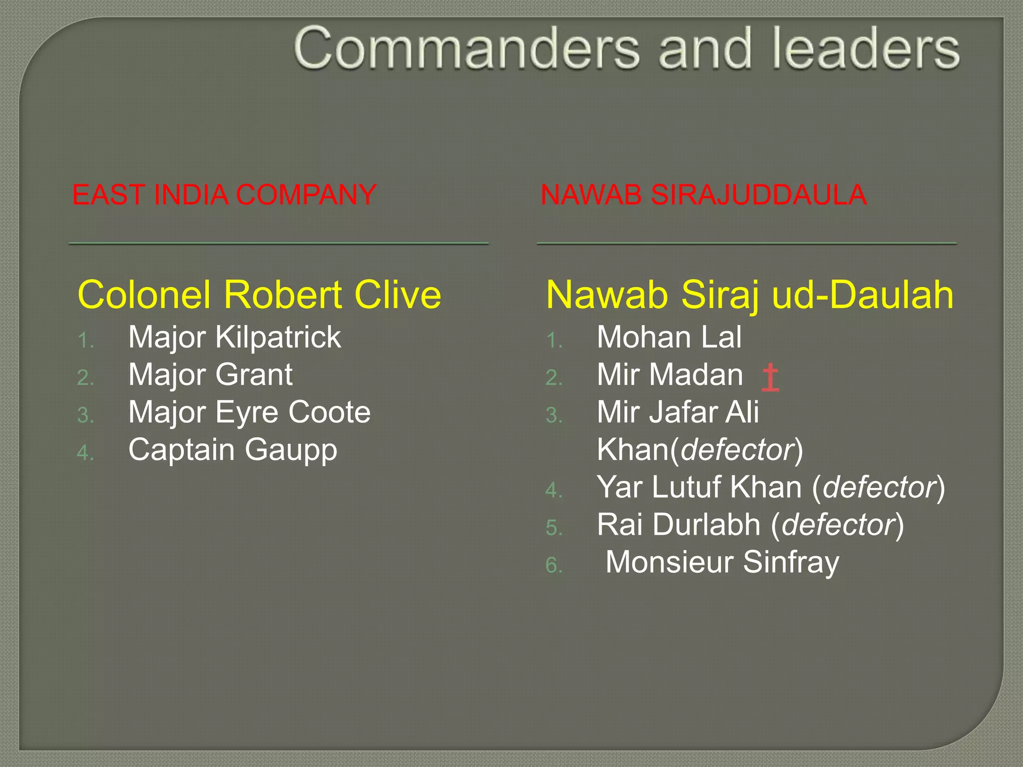 Battle of plassey | PPTX