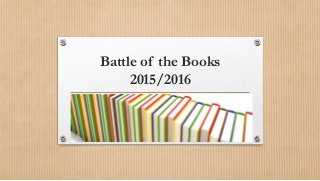 Battle of the Books
2015/2016
 