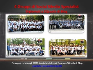 4 Gruppi di Social Media Specialist
Diplomati a SQcuola di Blog
Per capire chi sono gli SMM Specialist diplomati finora da...