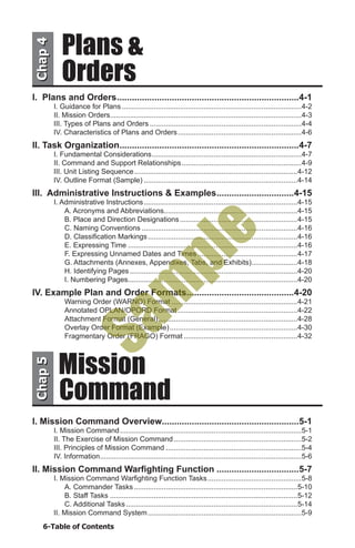 Military Oplan Example Battle staff4 sample1 | PDF