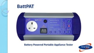 Battery Powered Portable Appliance Tester
 