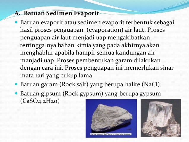 Batuan sedimen dan asalnya