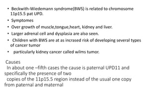 Beckwith-Wiedemann Syndrome chemistry, | PPTX