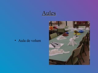 AulesAules
• Aula de volum
 