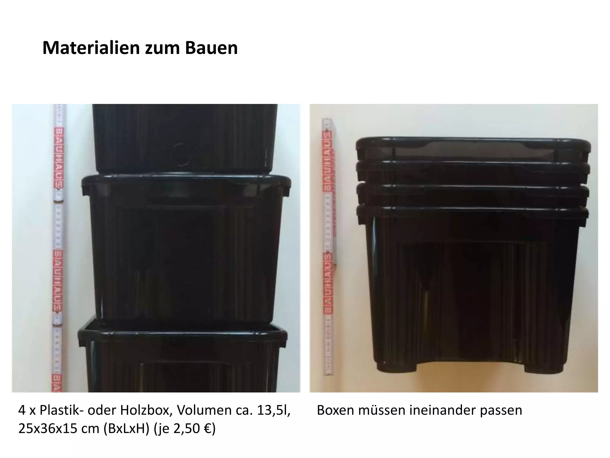 Bauanleitung Wurmkiste