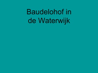 Baudelohof in de Waterwijk 