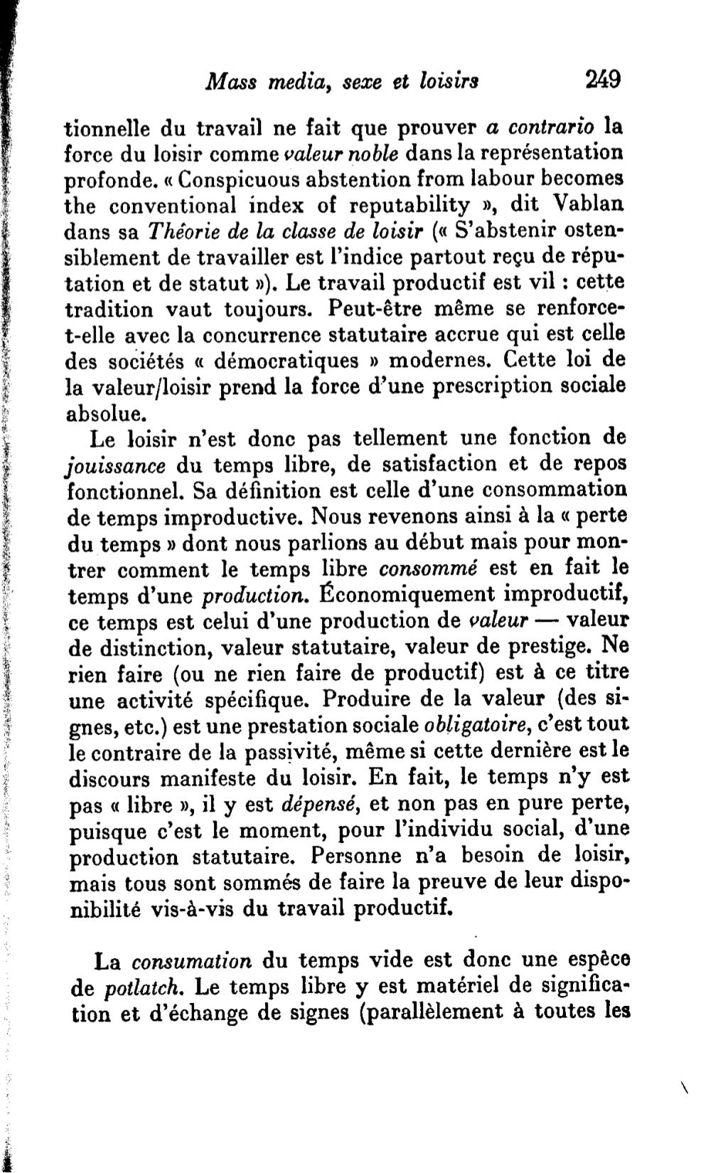 Baudrillard, jean la société de consommation Baudrillard, jean la société de consommation